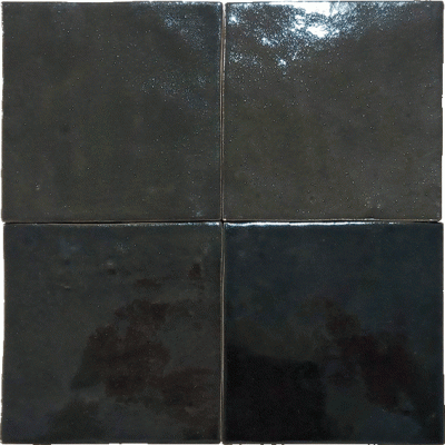 Nanda Tiles Коллекция MANARA CLAY Berber Black Gloss 10*10 см