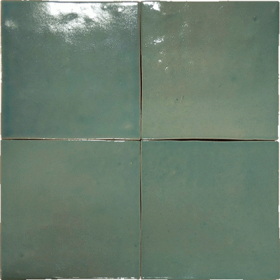 Nanda Tiles Коллекция MANARA CLAY Tamir Turquesa Gloss 10*10 см