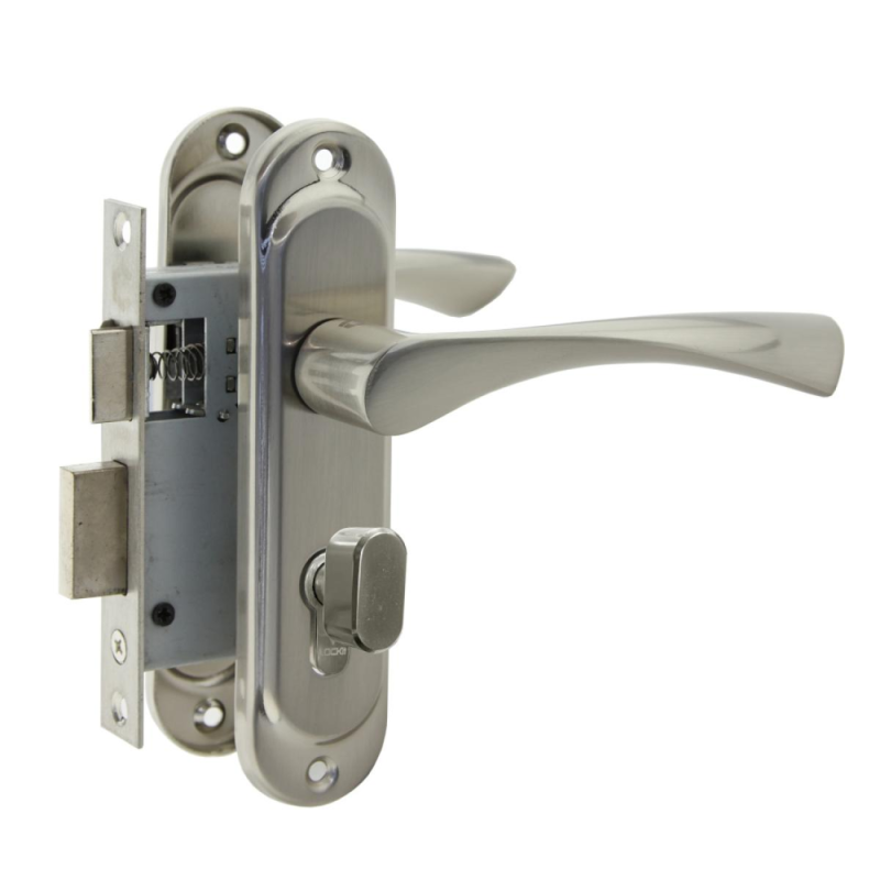 Замок врезной 0823С/60 SN (матовый никель) хром LOCKIT