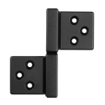 Петля накладная 143Q ALDEGHI LUIGI с квадратной осью Белый матовый
