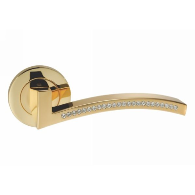 Ручка Fly Swarovski 105CR- 16E круг GP ZAMAK ORO-ORO