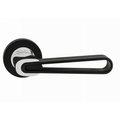 Ручка Margherita 067- 16E круг BLACK/CP ZAMAK ORO-ORO