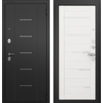 T3 TRUST ECO MP RL-12 Черный муар - Е-142 Lacobel White Белый ларче T3 TRUST ECO MP RL-12 Черный муар - Е-142 Lacobel White Белый ларче